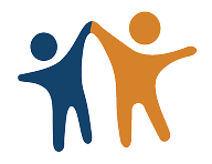 two stylized stick figures high fiving